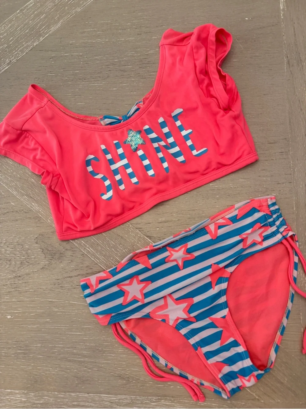 Justice & Wonder Nation Bikini Swimsuits Girls 10 and 10/12